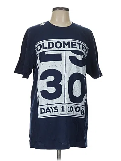 Pre-owned Gildan Short Sleeve T-shirt In Blue