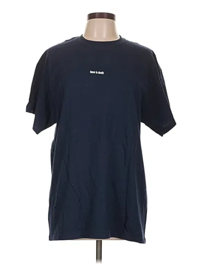 Pre-owned Gildan Short Sleeve T-shirt In Blue