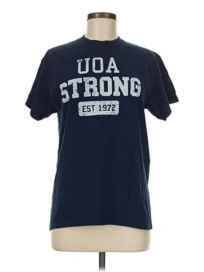 Pre-owned Gildan Short Sleeve T-shirt In Blue