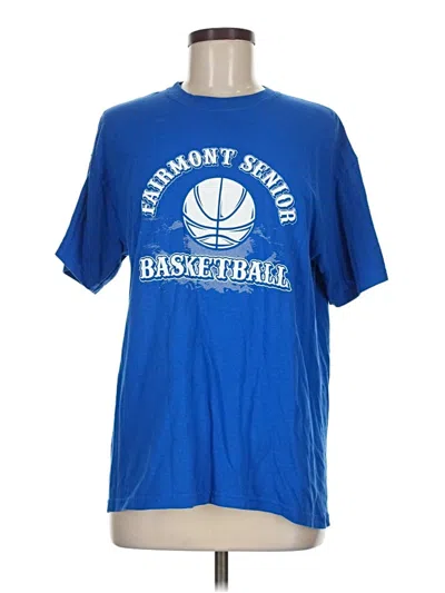 Pre-owned Gildan Short Sleeve T-shirt In Blue