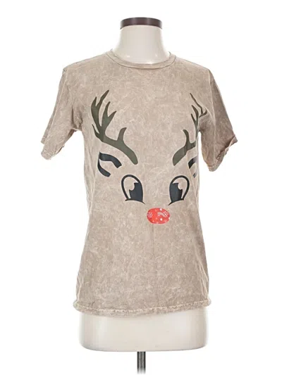 Pre-owned Gildan Short Sleeve T-shirt In Brown