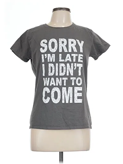 Pre-owned Gildan Short Sleeve T-shirt In Gray