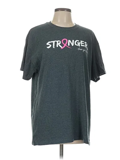 Pre-owned Gildan Short Sleeve T-shirt In Gray