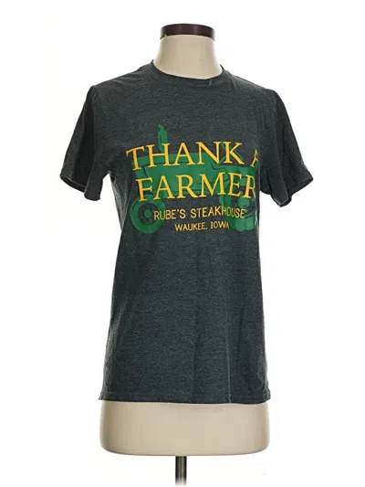 Pre-owned Gildan Short Sleeve T-shirt In Gray