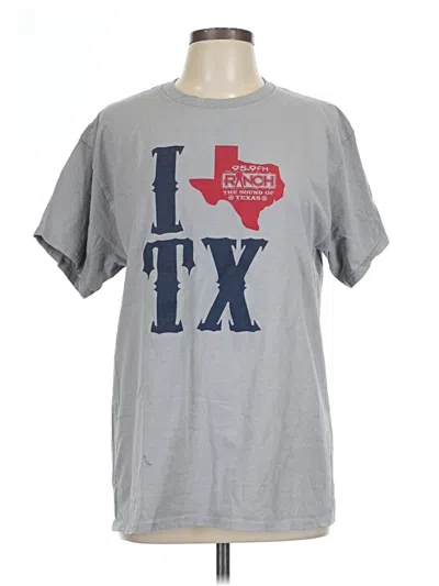 Pre-owned Gildan Short Sleeve T-shirt In Gray