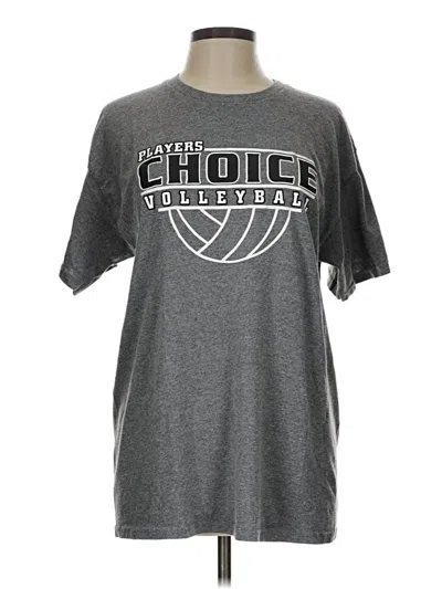 Pre-owned Gildan Short Sleeve T-shirt In Gray