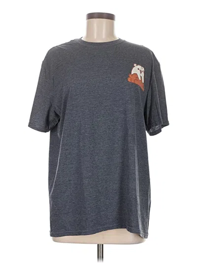 Pre-owned Gildan Short Sleeve T-shirt In Gray