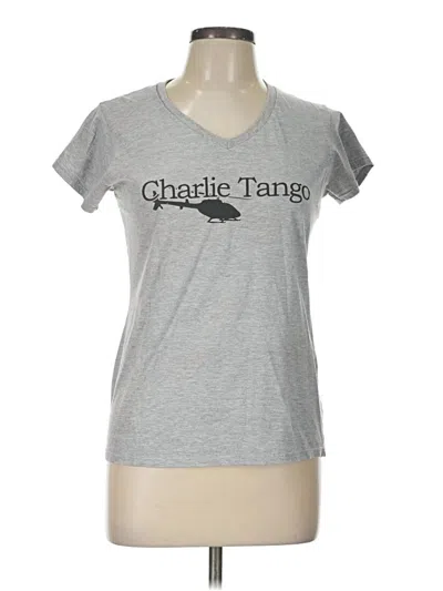 Pre-owned Gildan Short Sleeve T-shirt In Gray