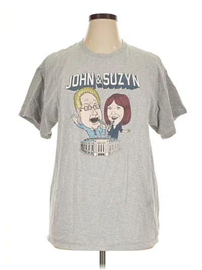 Pre-owned Gildan Short Sleeve T-shirt In Gray