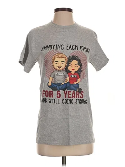 Pre-owned Gildan Short Sleeve T-shirt In Gray