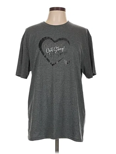 Pre-owned Gildan Short Sleeve T-shirt In Gray