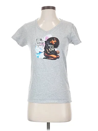 Pre-owned Gildan Short Sleeve T-shirt In Gray