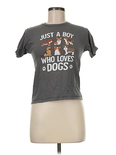 Pre-owned Gildan Short Sleeve T-shirt In Gray