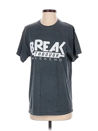 Pre-owned Gildan Short Sleeve T-shirt In Gray