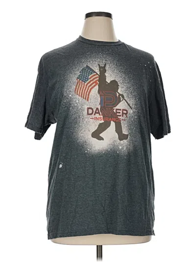 Pre-owned Gildan Short Sleeve T-shirt In Gray
