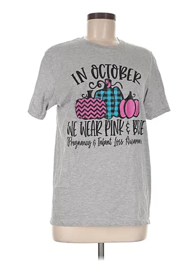 Pre-owned Gildan Short Sleeve T-shirt In Gray