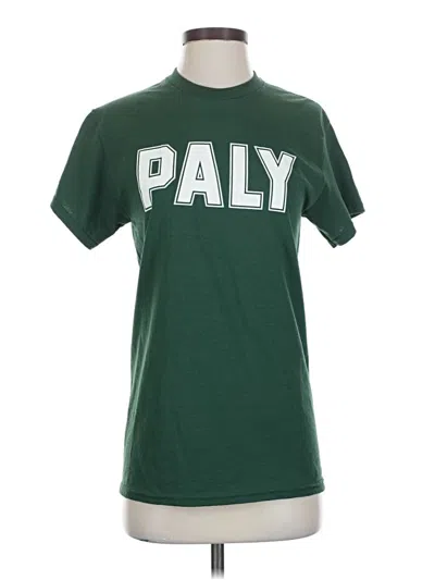 Pre-owned Gildan Short Sleeve T-shirt In Green