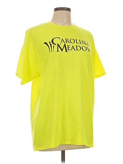 Pre-owned Gildan Short Sleeve T-shirt In Green