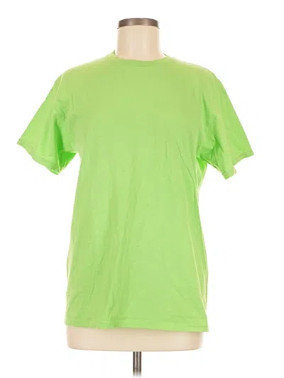 Pre-owned Gildan Short Sleeve T-shirt In Green