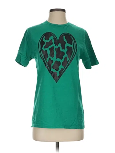 Pre-owned Gildan Short Sleeve T-shirt In Green