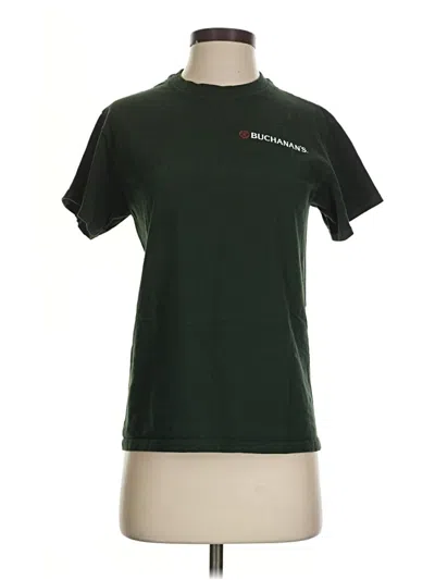 Pre-owned Gildan Short Sleeve T-shirt In Green