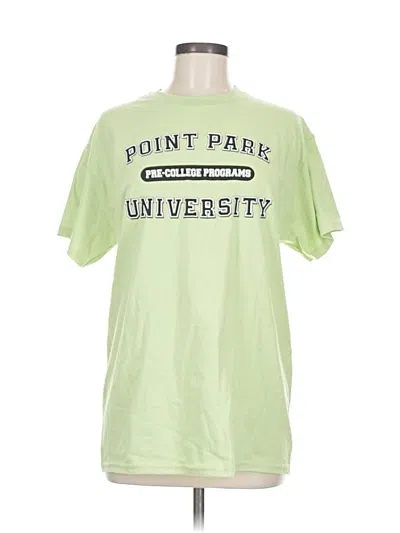 Pre-owned Gildan Short Sleeve T-shirt In Green