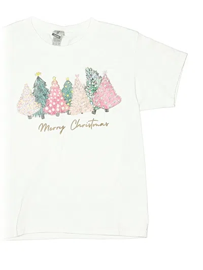 Pre-owned Gildan Kids' Short Sleeve T-shirt In Ivory