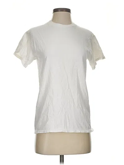 Pre-owned Gildan Short Sleeve T-shirt In Ivory