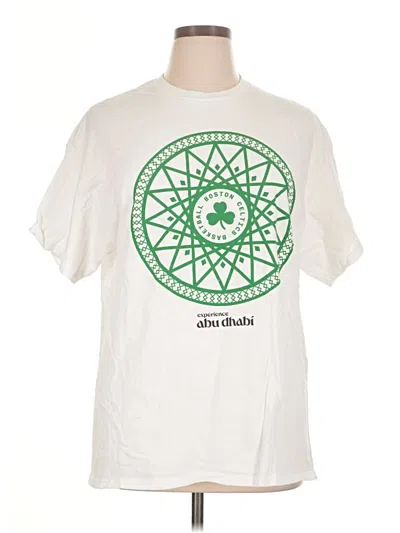 Pre-owned Gildan Short Sleeve T-shirt In Ivory