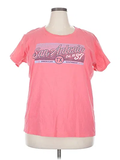 Pre-owned Gildan Short Sleeve T-shirt In Orange