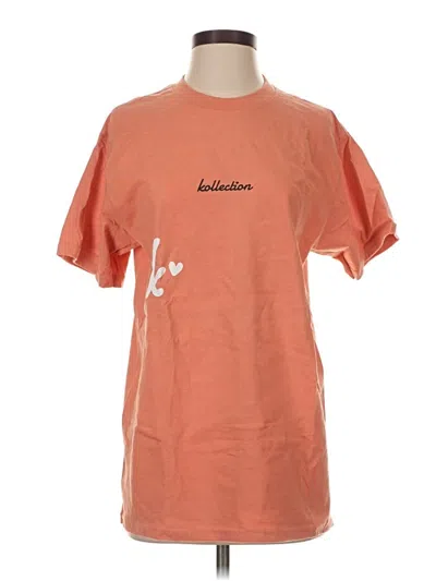 Pre-owned Gildan Short Sleeve T-shirt In Orange