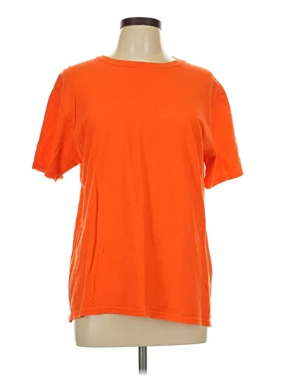 Pre-owned Gildan Short Sleeve T-shirt In Orange