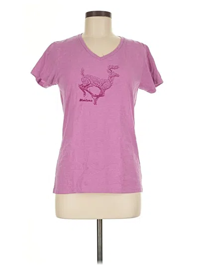 Pre-owned Gildan Short Sleeve T-shirt In Pink