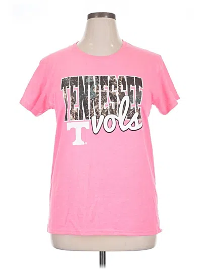 Pre-owned Gildan Short Sleeve T-shirt In Pink