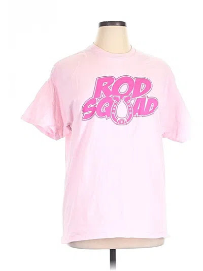 Pre-owned Gildan Short Sleeve T-shirt In Pink