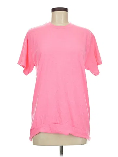 Pre-owned Gildan Short Sleeve T-shirt In Pink