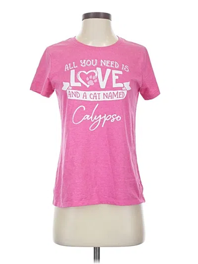 Pre-owned Gildan Short Sleeve T-shirt In Pink