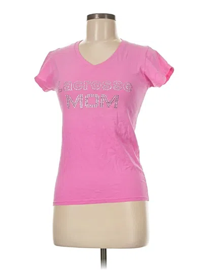 Pre-owned Gildan Short Sleeve T-shirt In Pink