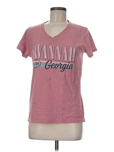 Pre-owned Gildan Short Sleeve T-shirt In Pink