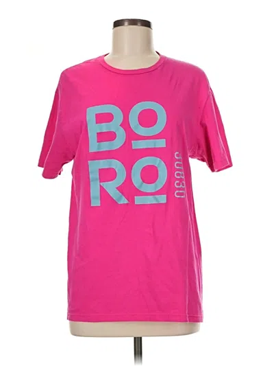 Pre-owned Gildan Short Sleeve T-shirt In Pink