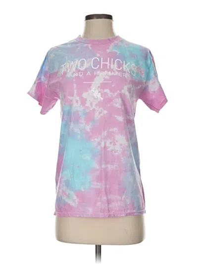 Pre-owned Gildan Short Sleeve T-shirt In Pink