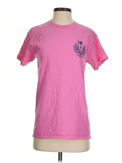 Pre-owned Gildan Short Sleeve T-shirt In Pink