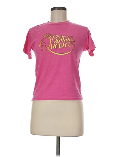 Pre-owned Gildan Short Sleeve T-shirt In Pink
