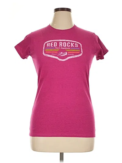 Gildan Short Sleeve T-shirt In Pink