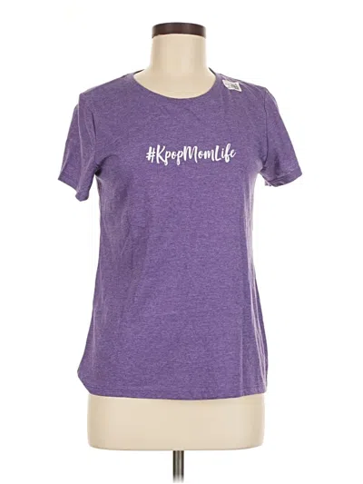 Pre-owned Gildan Short Sleeve T-shirt In Purple