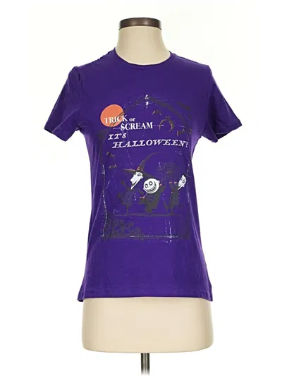 Pre-owned Gildan Short Sleeve T-shirt In Purple
