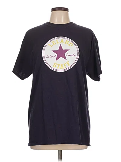 Pre-owned Gildan Short Sleeve T-shirt In Purple