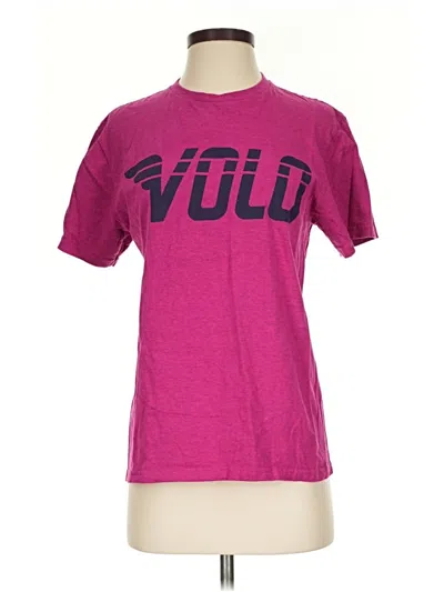 Pre-owned Gildan Short Sleeve T-shirt In Purple