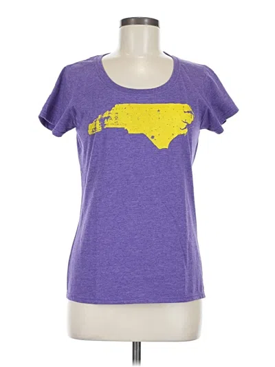 Pre-owned Gildan Short Sleeve T-shirt In Purple
