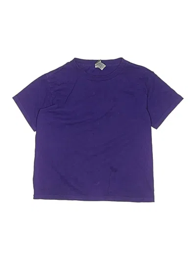 Pre-owned Gildan Kids' Short Sleeve T-shirt In Purple